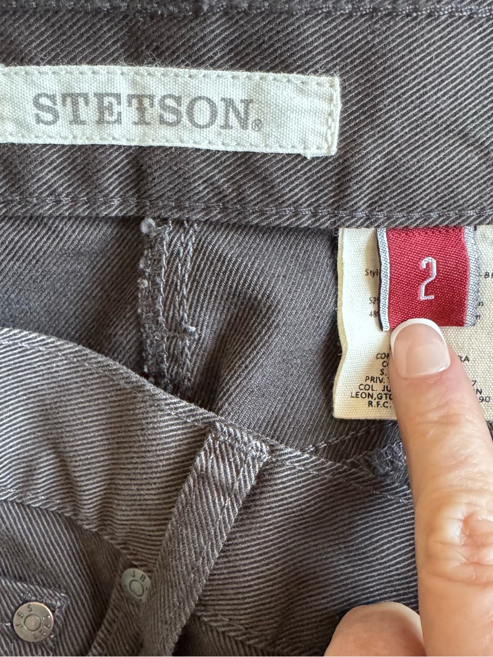 Stetson chocolate brown midi denim skirt - Picture 7 of 9